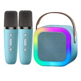 Mini parlante karaoke Bluetooth para niños con luces LED y micrófono inalámbrico
