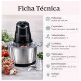 Procesador de almentos Sonaky ficha tecnica