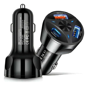 Cargador rápido Qualcomm PD 20W  (55W Máx) – Adaptador de auto 12V - Markepy