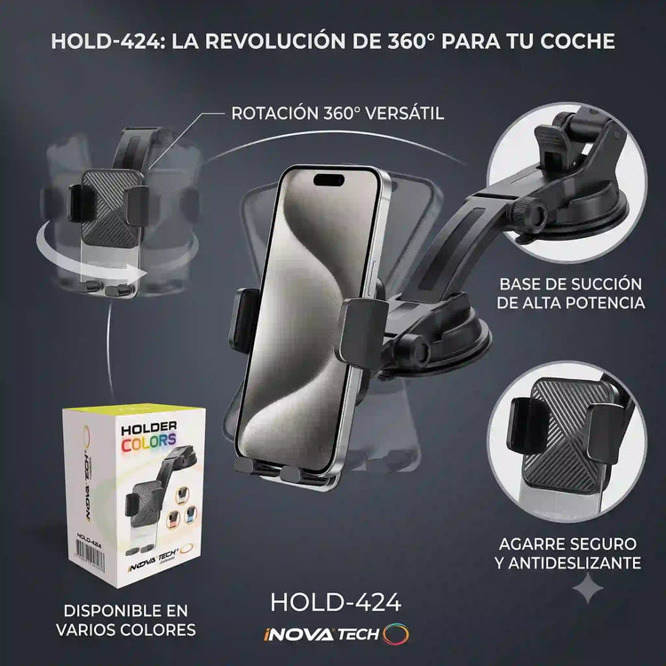 Base holder para Celular en auto HOLD-424