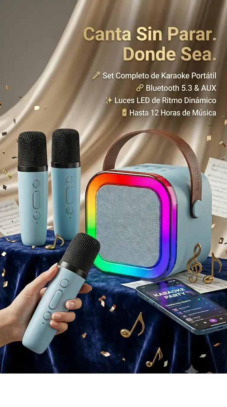 Mini parlante karaoke Bluetooth para niños | Markepy