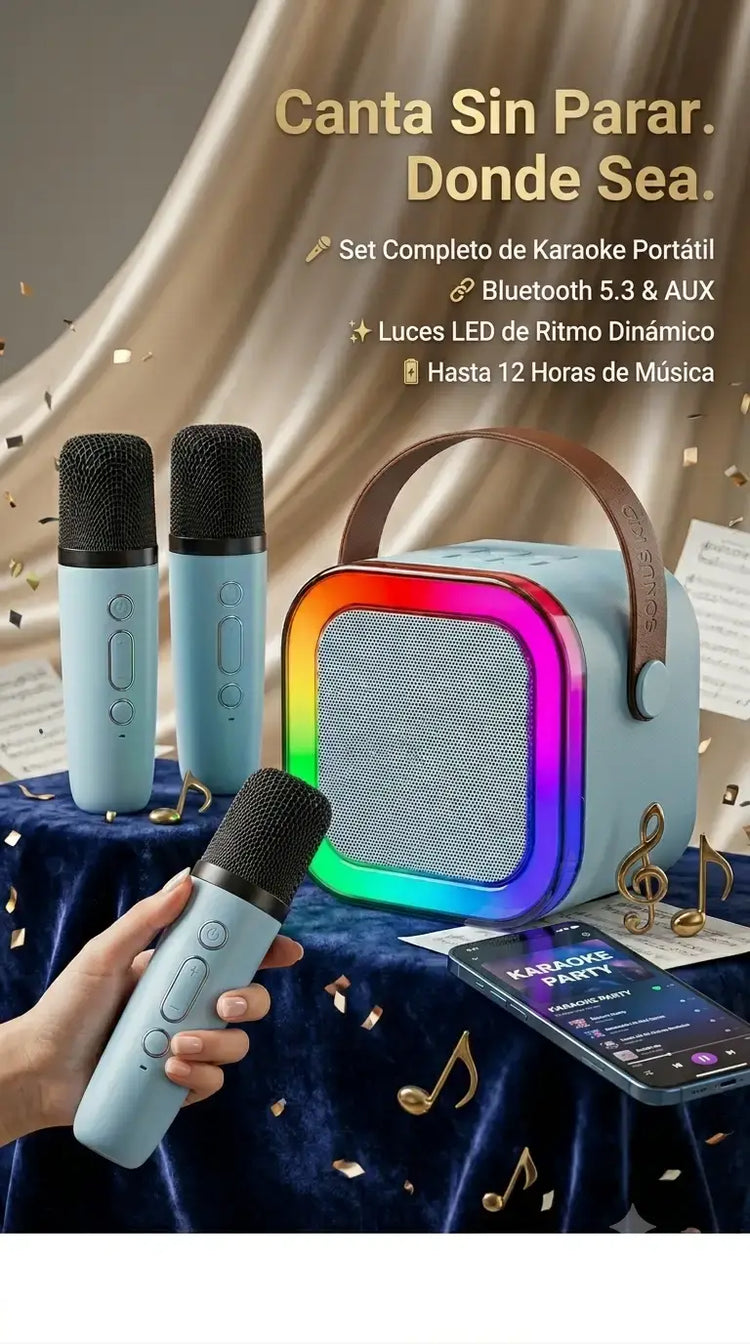 Mini parlante karaoke Bluetooth para niños | Markepy